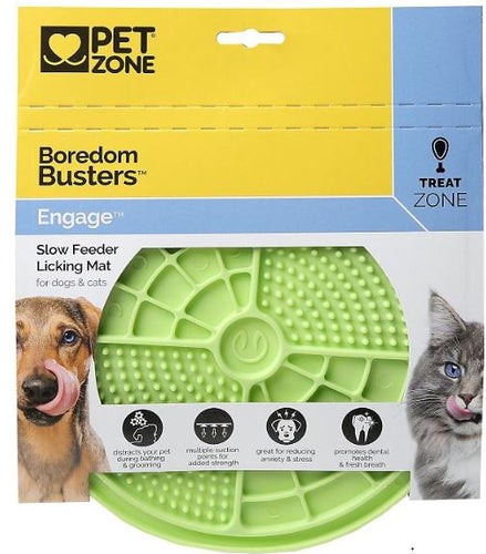 Cosmic Pet Pet Zone Boredom Busters Engage Slow Feeder Licking Mat (Green)