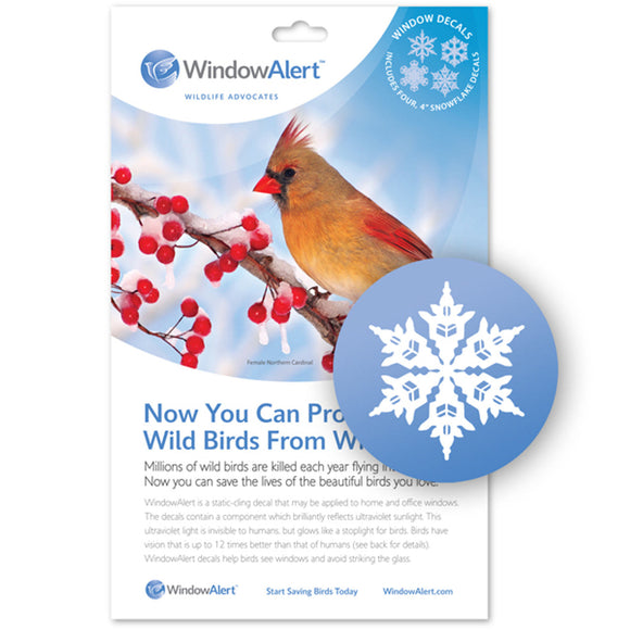 Window Alert Snowflake Window Decal And Deterrent For Birds