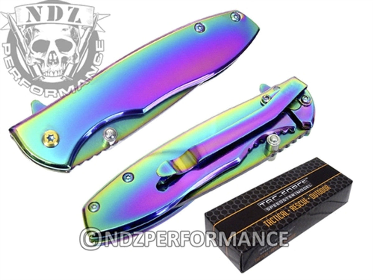 Tac-Force Tf-573 2.5 Spring Assisted Pocket Knife Rainbow - Oley, PA -  Oley Valley Feed