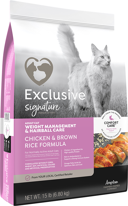 Exclusive Signature Weight Management Hairball Care Adult Cat