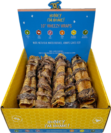 Honey I'm Home! Wheezy Wrap Dog Chew (10