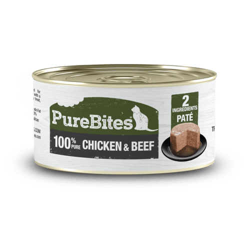 PureBites Chicken & Beef Pure Protein Paté for Cats