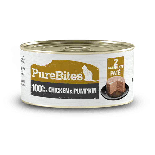 PureBItes Chicken & Pumpkin Pure Protein Paté for Cats