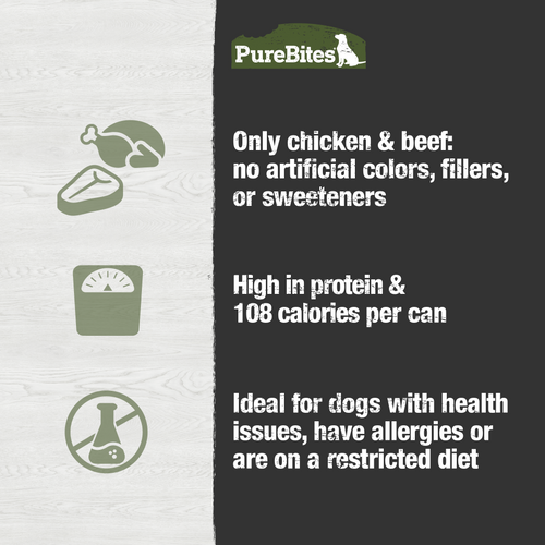 PureBites Chicken & Beef Paté for Dogs