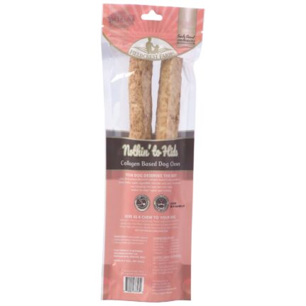 Nothin’ To Hide Large Roll Salmon 2pk Dog Treats (10