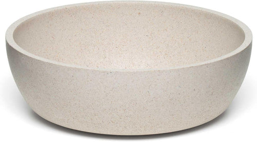 Loving Pets Dolce Bamboo Dog Bowls (Small, Oat Beige, Bowl)