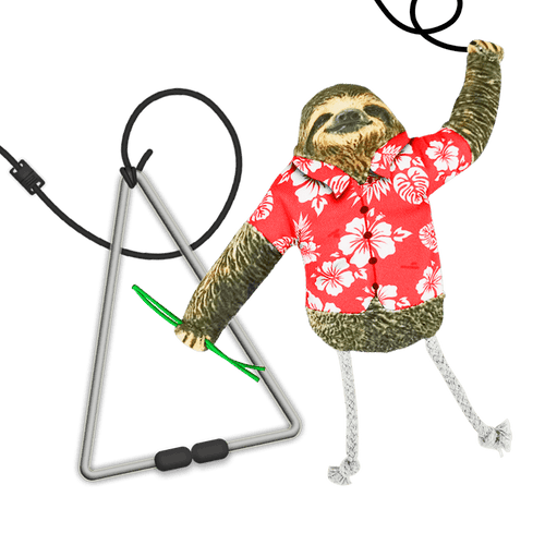 Meowijuana Jump 'n' Jamb Get Wild Sloth Cat Toy