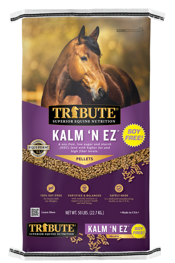 Tribute Soy-Free Kalm 'N EZ® Pellet Low NSC Feed