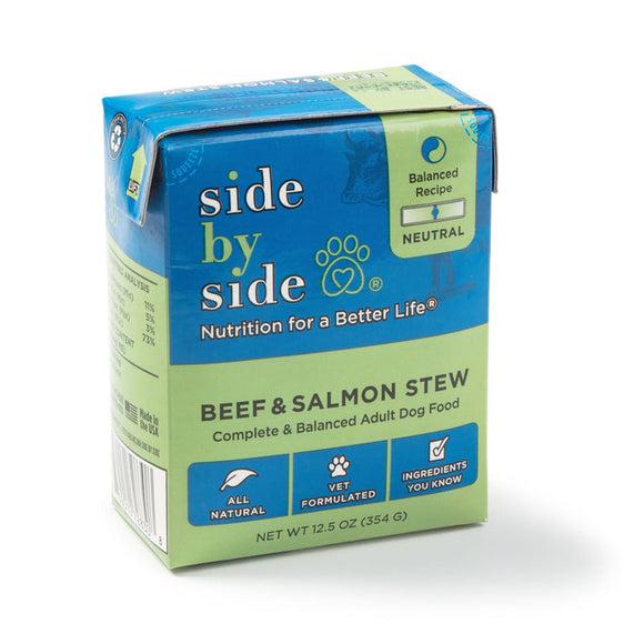 Side by Side Neutral – Beef + Salmon Stew for Dogs (12.5 oz)