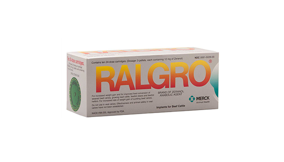 Merck Ralgro Implants For Beef Cattle (1 Cartridge Of 24 Doses)