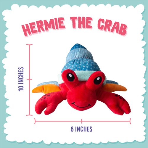 Snugarooz Hermie The Crab Dog Toy