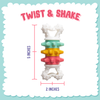 Snugarooz Twist & Shake Nylon Noisy Bone Dog Toy (6)