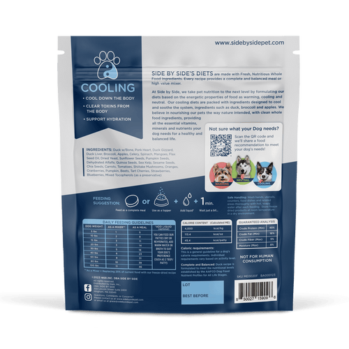 Side By Side  Cooling – Freeze Dried Raw Duck Patties