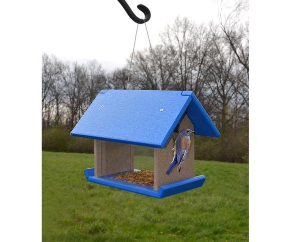 Songbird Essentials Mealworm Feeder (Blue/Grey)