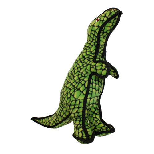 Tuffy Dinosaur T-Rex Durable Dog Toy (Green)