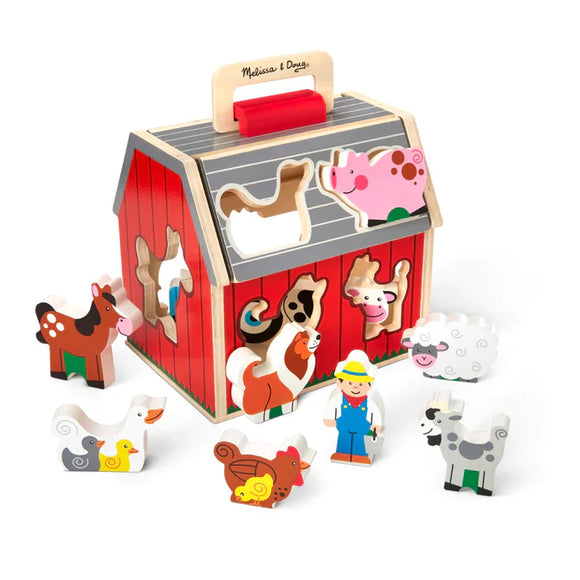 Melissa & Doug Take-Along Sorting Barn