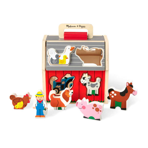 Melissa & Doug Take-Along Sorting Barn