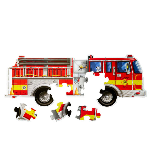 Melissa & Doug Giant Fire Truck Floor Puzzle - 24 Pieces (Puzzle Toy)