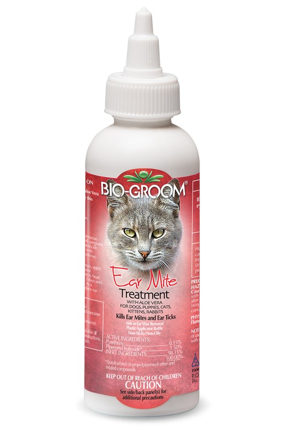 Bio-Groom Ear Mite Treatment for Cats and Dogs (1 oz)