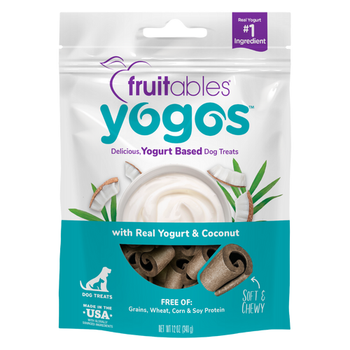 Fruitables Yogos Real Yogurt & Coconut Flavor Soft Dry Dog Treat (12 oz)