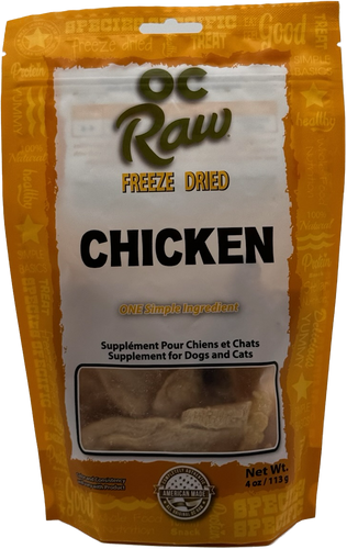 OC Raw Dog Freeze Dried Chicken Nuggets 4oz