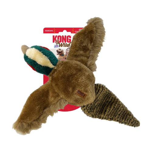 Kong Wild Low Stuff Creatures Dog Toy Pheasant Medium