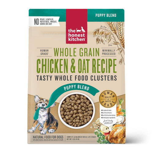 The Honest Kitchen Whole Grain Chicken Clusters For Puppies Dry Dog Food (1-lb)