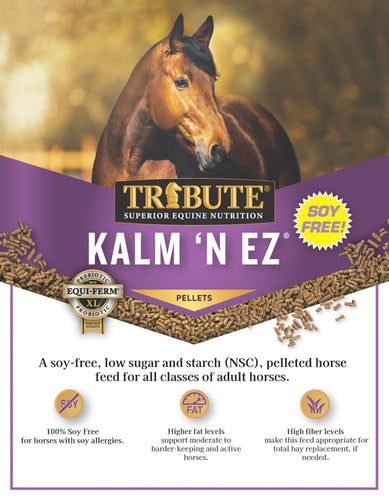 Tribute Soy-Free Kalm 'N EZ® Pellet Low NSC Feed