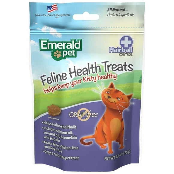 EMERALD PET FELINE CHICKEN TREATS HAIRBALL FORMULA (2.5-oz)