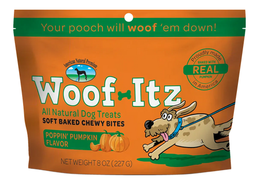 American Natural Premium Woof-Itz Poppin' Pumpkin Dog Treat