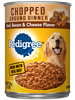 PEDIGREE® Wet Dog Food Chopped Ground Dinner with Beef, Bacon & Cheese Flavor