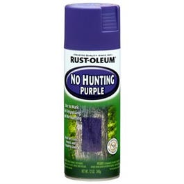 No Hunting Spray Paint, Purple, 12-oz.