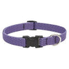 Eco Dog Collar, Adjustable, Lilac, 3/4 x 13 to 22-In.