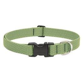 Eco Dog Collar, Adjustable, Moss, 1 x 16 to 28-In.