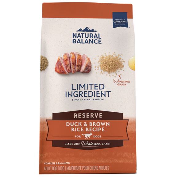 Natural Balance L.I.D. Limited Ingredient Reserve Duck & Brown Rice Recipe Dry Dog Food