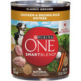 Purina ONE Classic Ground Wholesome Chicken & Brown Rice Canned Dog Food