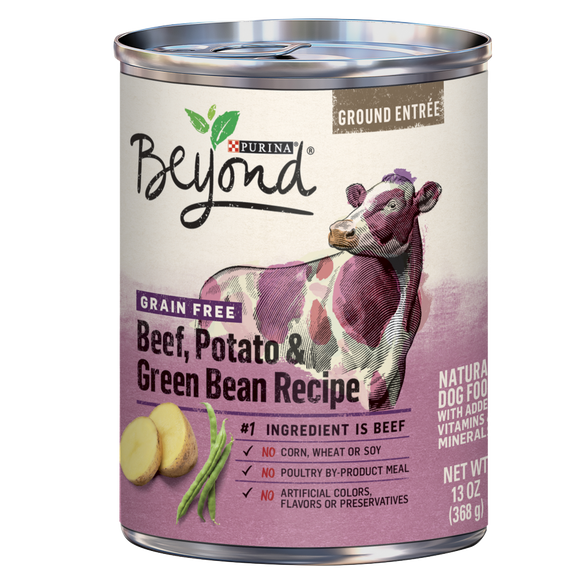 Purina Beyond Ground Entree Grain Free Beef, Potato and Green Bean Canned Dog Food