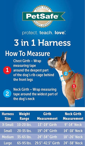 3 in 1 dog harness best sale