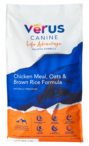 VēRUS Life Advantage Chicken Meal, Oats and Brown Rice Holistic Formula