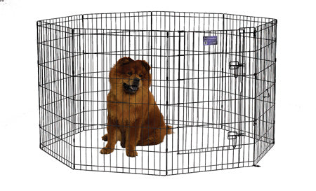 Midwest Black Contour Exercise Pen for Dogs