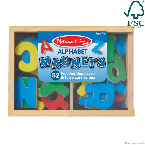 Melissa & Doug Wooden Letter Alphabet Magnets