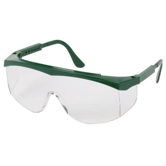 SAFETY WORKS Wrap-Around Green Safety Glasses