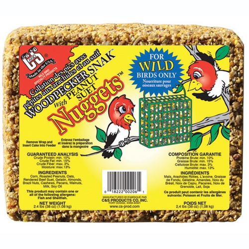 C&S Woodpecker Snak™ with Suet Nuggets™