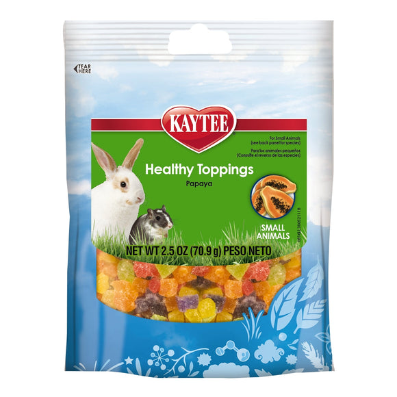Kaytee Fiesta Healthy Toppings Papaya Treat for Small Animals