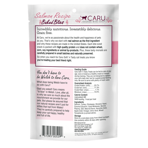 Caru Soft ‘n Tasty Baked Salmon Recipe Bites for Cats