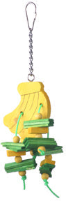 A&E Happy Beaks Small Banana Bird Toy
