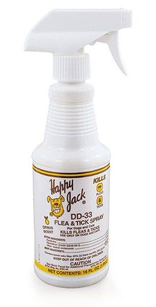 Happy Jack Dd-33 Flea & Tick Spray 16 Oz. For Dogs & Cats