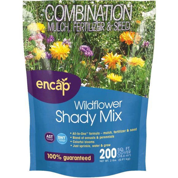 Encap All-In-One 2 Lb. 200 Sq. Ft. Coverage Shady Wildflower Seed Mix