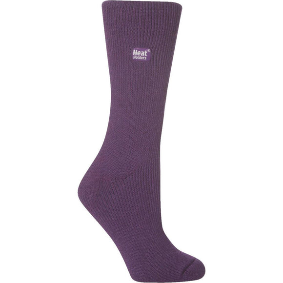Heat Holders Women's 5 to 9 Purple Thermal Sock