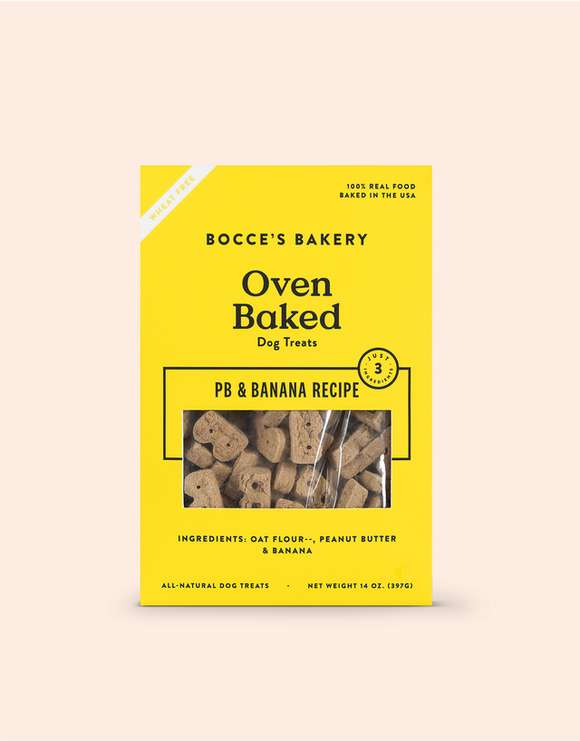 Bocce's Bakery Soft & Chewy Peanut Butter & Banana Recipe Dog Treats (6-oz)